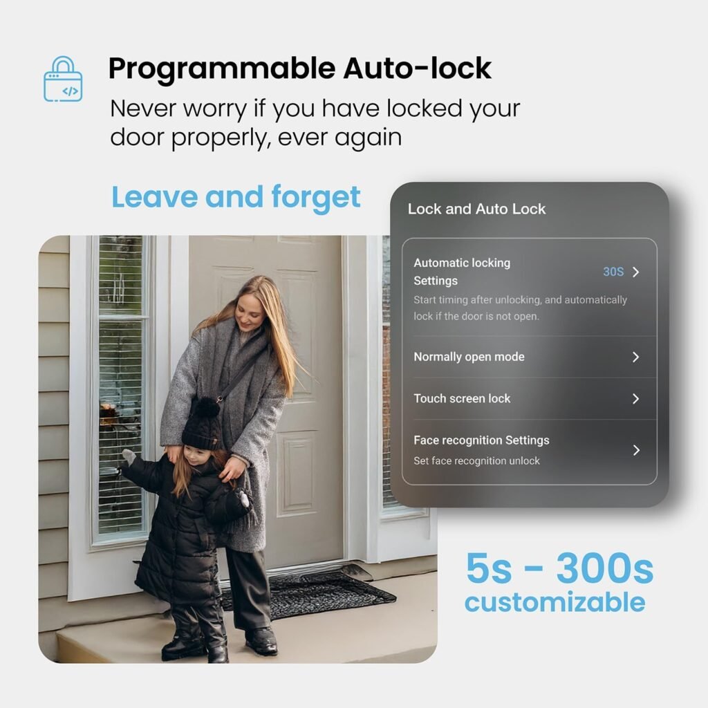 Lockly Secure Plus, Keyless Entry Door Lock, Smart Locks for Front Door, Smart Lock Deadbolt, PIN Genie® Keypad, 3D Biometric Fingerprint Sensor, Auto Lock Smart Door Lock Lockly Secure Plus, Keyless Entry Door Lock, Smart Locks for Front Door, Smart Lock Deadbolt, PIN Genie® Keypad, 3D Biometric Fingerprint Sensor, Auto Lock Smart Door Lock