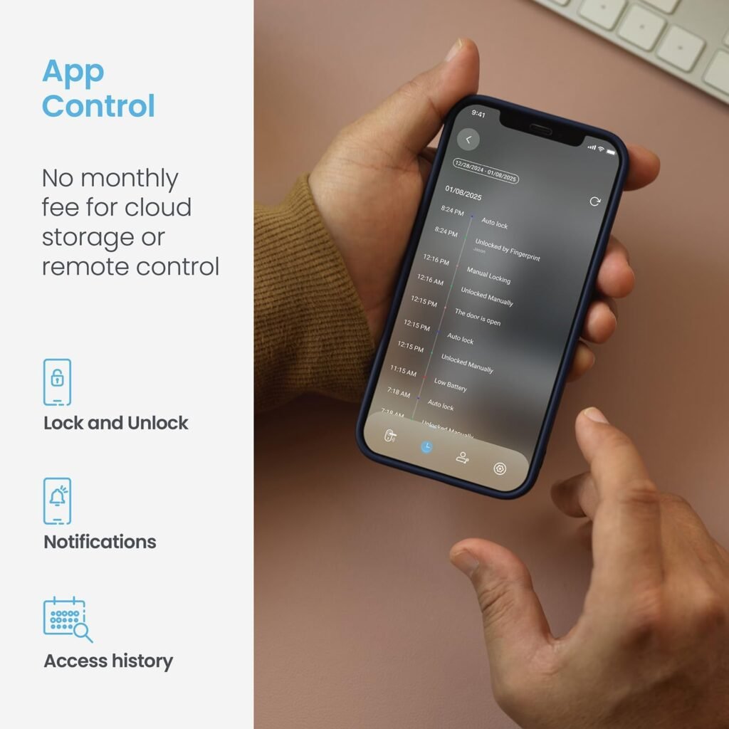 Lockly Secure Pro Smart Lock Wi-Fi, Keyless Entry Digital Keypad Door Lock, 3D Biometric Fingerprint Sensor Front Door with Handle, Voice Control Auto Lock Lockly Secure Pro Smart Lock Wi-Fi, Keyless Entry Digital Keypad Door Lock, 3D Biometric Fingerprint Sensor Front Door with Handle, Voice Control Auto Lock