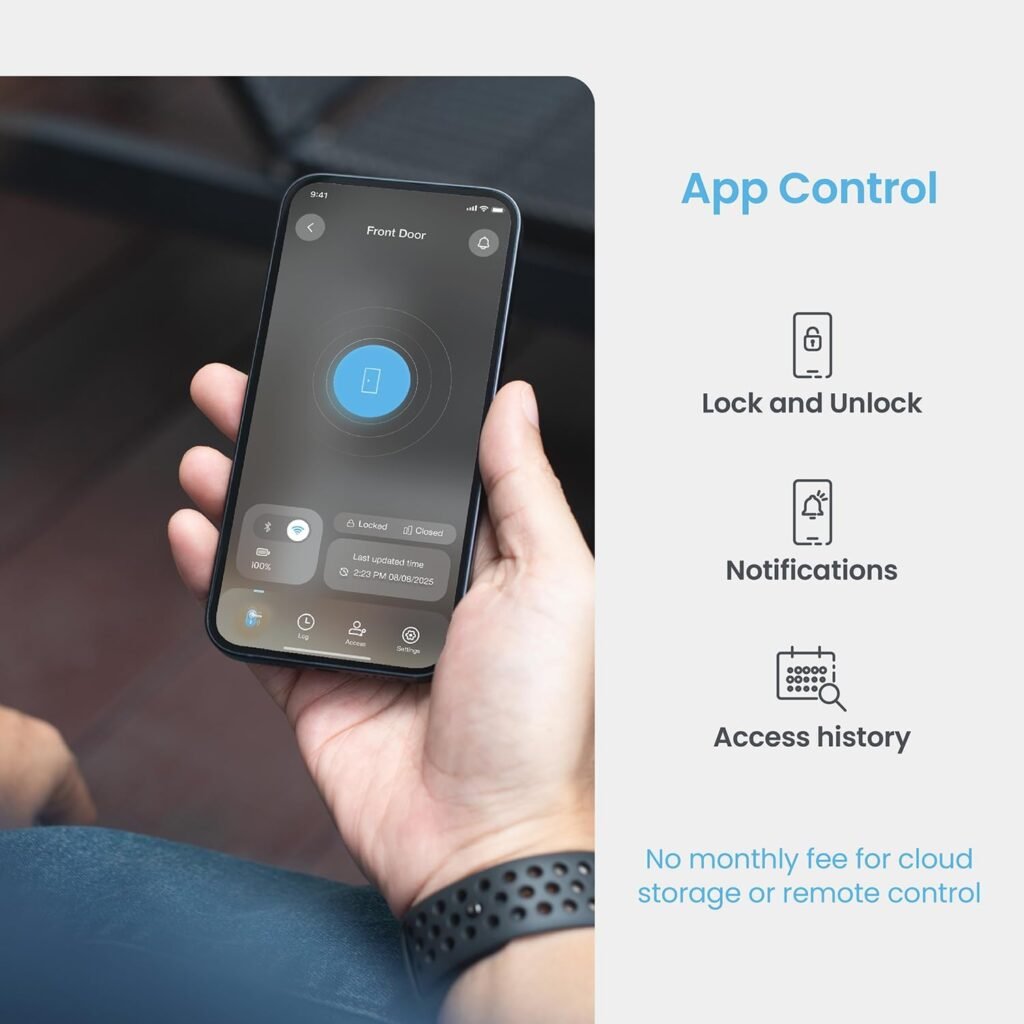 Lockly Secure Pro Wi-Fi Smart Door Lock, Keyless Entry with PIN Genie® Digital Keypad, 3D Biometric Fingerprint Sensor Front Door Lock Deadbolt, Voice Control Auto Lock - Left Fingerprint Edition Lockly Secure Pro Wi-Fi Smart Door Lock, Keyless Entry with PIN Genie® Digital Keypad, 3D Biometric Fingerprint Sensor Front Door Lock Deadbolt, Voice Control Auto Lock - Left Fingerprint Edition