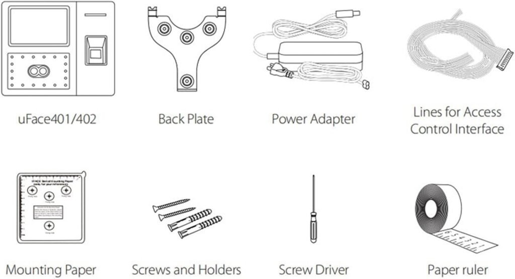 4G GPRS TCP/IP Facial Face Recognition Time Attendance Machine Biometric Fingerprint Door Access Control System,Uface402-4g
