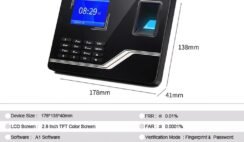 Attendance Fingerprint Password Access Control Office Time Clock Recorder Device Biometric Machine review