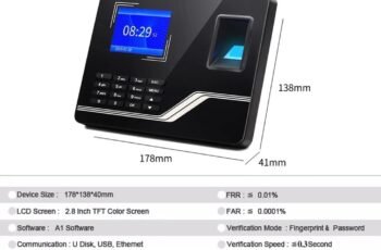 Attendance Fingerprint Password Access Control Office Time Clock Recorder Device Biometric Machine review Attendance Fingerprint Password Access Control Office Time Clock Recorder Device Biometric Machine review