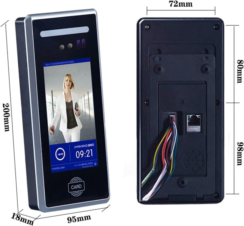 Biometric Employee Attendance Machine 5Inch Outdoor Dynamic Face Time Attendance Facial Access Control System Cloud Supported Free Software MD18 for Small Businesses and, Biometric Employee Attendance Machine 5Inch Outdoor Dynamic Face Time Attendance Facial Access Control System Cloud Supported Free Software MD18 for Small Businesses and,