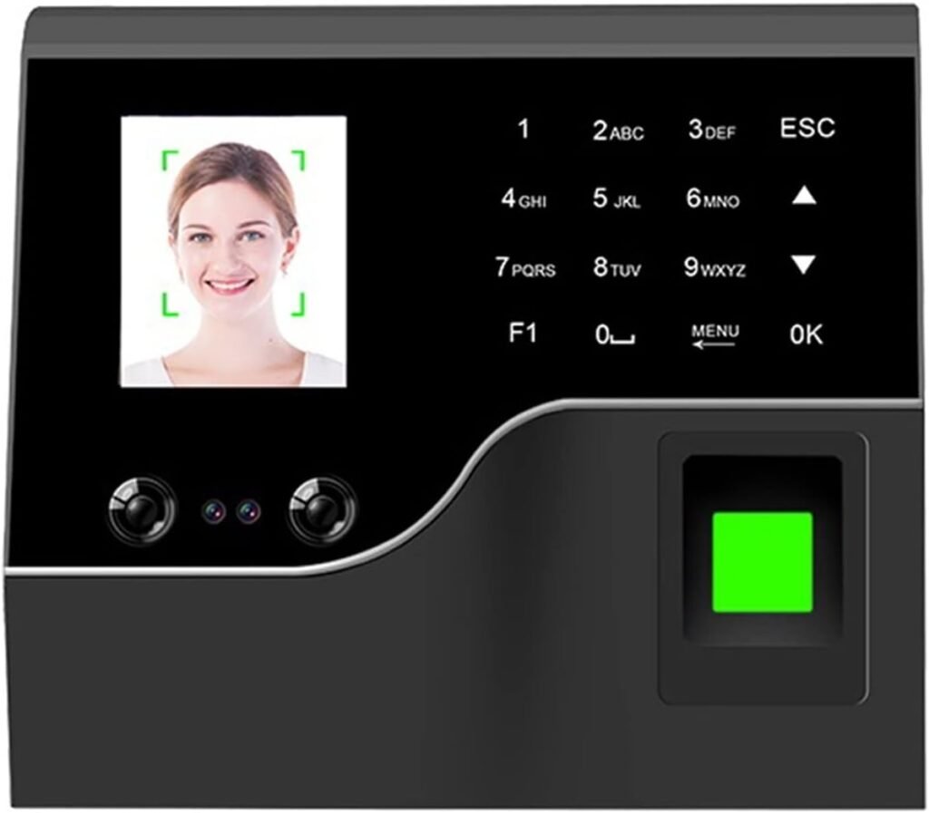 Biometric System Face Recognition Employee Fingerprint Registration Work Time WiFi Access Control Attendance Machine,German