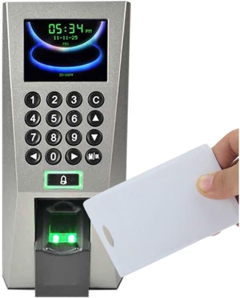 Clocking in Machine, USB TCP,IP Biometric Fingerprint Login Recognition Access Control Machine System Use Electric Lock Optional for Employees
