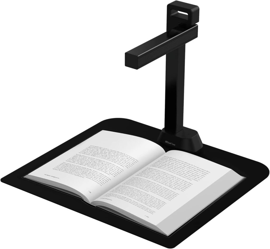 IRIScan Desk 6 Pro-Professional Color Document,Book Scanner,Auto-Flatten Deskew,21MP,Capture 11x17in,136 Languages OCR,Text to Speech,PDF/Search,PDF/Word/Tiff/Excel,Video Distance Learning,WinMac IRIScan Desk 6 Pro-Professional Color Document,Book Scanner,Auto-Flatten Deskew,21MP,Capture 11x17in,136 Languages OCR,Text to Speech,PDF/Search,PDF/Word/Tiff/Excel,Video Distance Learning,WinMac