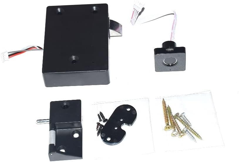 Plastic Fingerprint Cabinet Drawer Locker Cupboards Door Dock Biometric Electric Lock with Chargeable Battery