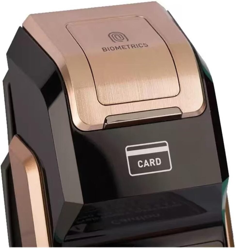 Smart Door Lock Fingerprint Lock DP718/DP728/DP739 Original Imported Fingerprint Password Magnetic Card Key Compatible with Samsung(718 Push (Inward Opening))