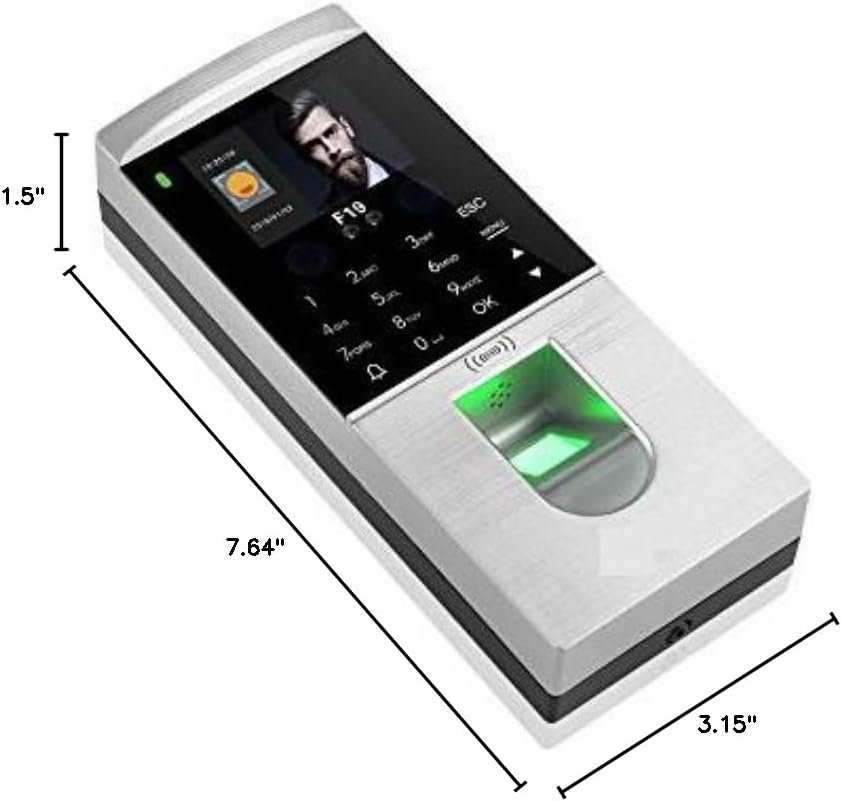 Time Cards Biometric Facial Recognition Fingerprint Recognition Access Control with Palm Recognition Function and Time Attendance for small business