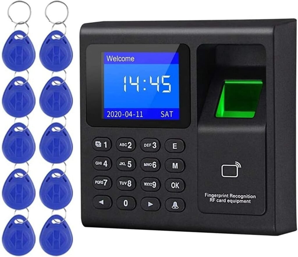 Time Clock Intelligent Biometric Fingerprint Time Attendance Machine Check-in Device Access Control Keypad Key Fobs Office Electronics Products Time Clock Intelligent Biometric Fingerprint Time Attendance Machine Check-in Device Access Control Keypad Key Fobs Office Electronics Products