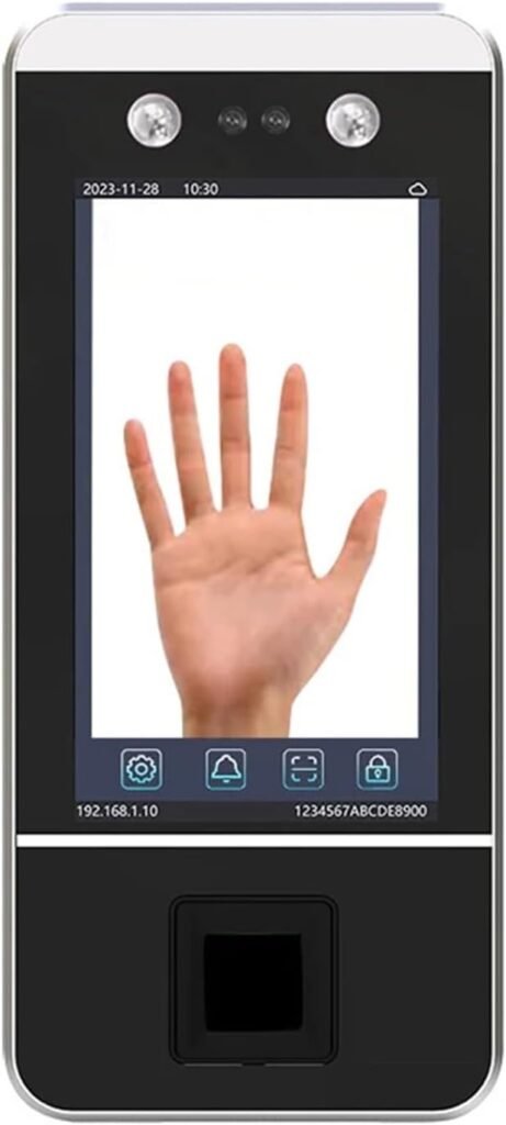 Time Clock, Time Clock,5 5 Inch Metal Office Biometric Access Control Products Hand Palm Attendance Face Recognition Machine and Access,for Small Business Time Clock, Time Clock,5 5 Inch Metal Office Biometric Access Control Products Hand Palm Attendance Face Recognition Machine and Access,for Small Business