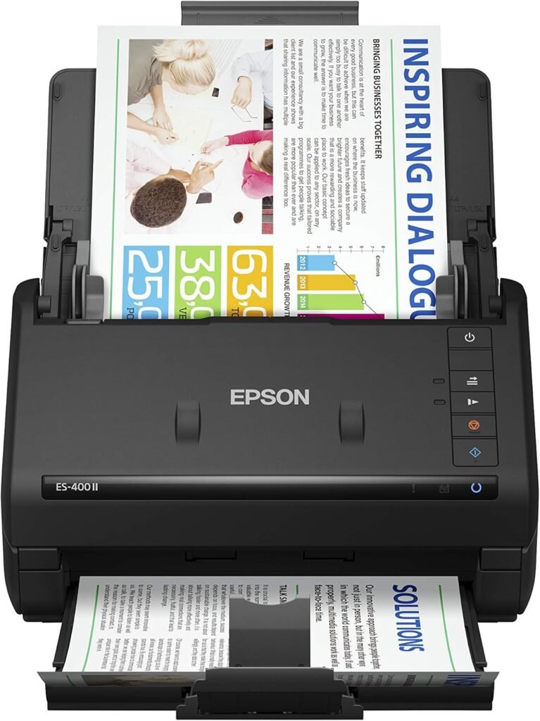 Epson Workforce ES-400 II Color Duplex Desktop Document Scanner for PC and Mac with Auto Doc Feeder (ADF), Image Adjustment Tools Epson Workforce ES-400 II Color Duplex Desktop Document Scanner for PC and Mac with Auto Doc Feeder (ADF), Image Adjustment Tools