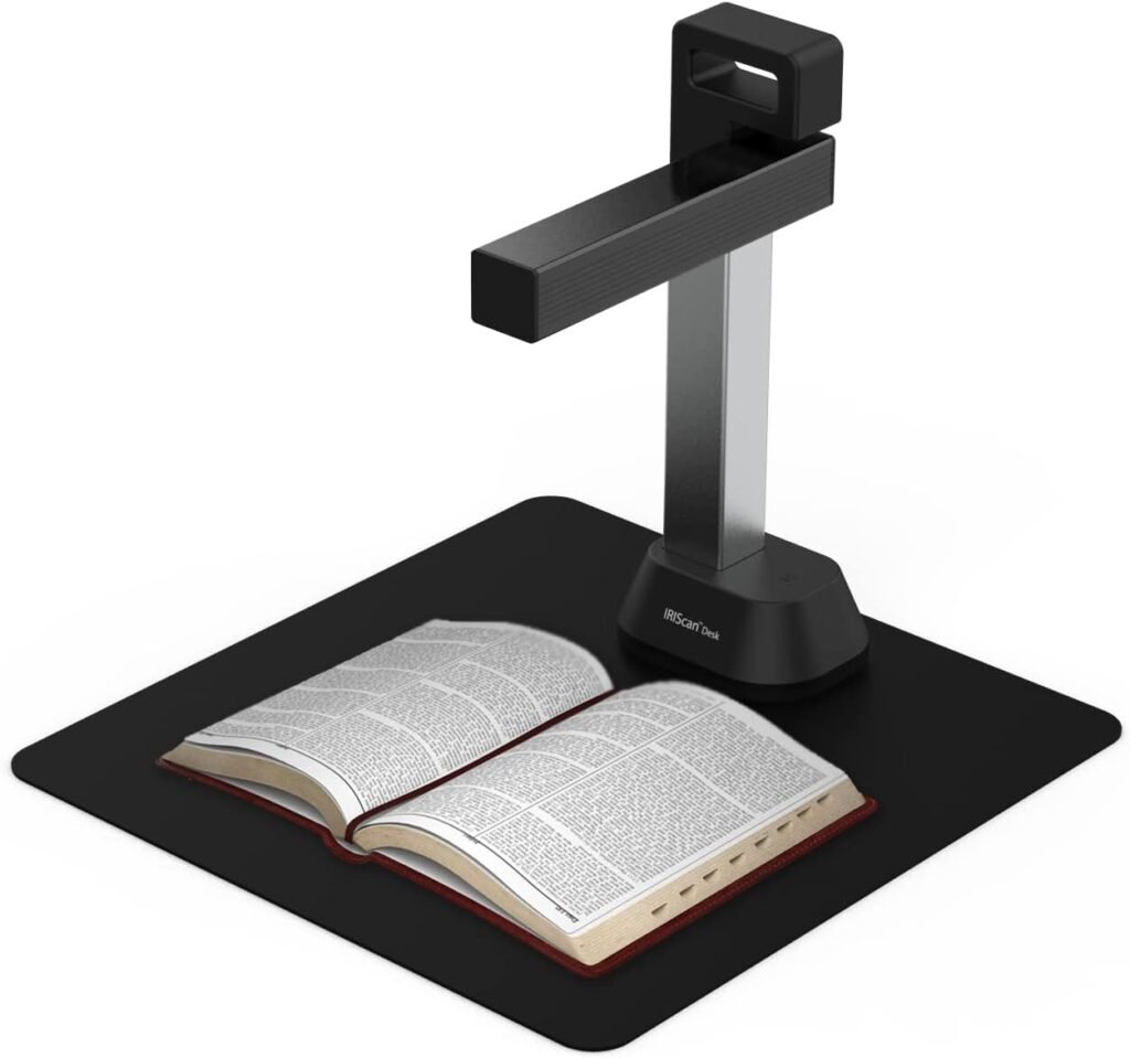 IRIScan Desk 6-Document Scanner,Auto-Flatten Deskew Tech, 12MP Camera, Capture Letter Size (8,5x11in),Text to Speech 138 Languages OCR,PDF/Searchable PDF/Word/Tiff/Excel,Windows MacOS,Silver Grey IRIScan Desk 6-Document Scanner,Auto-Flatten Deskew Tech, 12MP Camera, Capture Letter Size (8,5x11in),Text to Speech 138 Languages OCR,PDF/Searchable PDF/Word/Tiff/Excel,Windows MacOS,Silver Grey