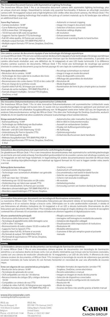 IRIScan Desk 7 PRO Scanner Document Camera a3 Scanner: 4K UltraHD|18MP|600dpi|visualizer|Library Scanner|Portable Scanner|Book Scanner|AI Curve Flattening|Finger Hiding|Win Mac IRIScan Desk 7 PRO Scanner Document Camera a3 Scanner: 4K UltraHD|18MP|600dpi|visualizer|Library Scanner|Portable Scanner|Book Scanner|AI Curve Flattening|Finger Hiding|Win Mac