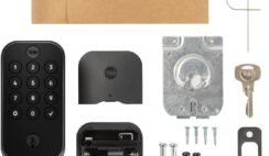 Yale Security Assure Lock 2 Touch Deadbolt, Black Suede Keyed Smart Entry Door Lock with Wi-Fi Connected Keypad and Fingerprint Scanner for Code Entry and Remote Access, YRD410-F-WF1-BSP