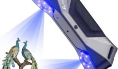 Creality CR-Scan Raptor Pro 3D Scanner for 3D Printing – 60fps High-Speed – 22+7 Blue Laser Blue Laser & NIR – 0.02mm Accuracy – 24-Bit Full – Scans Objects Between 0.2-157″