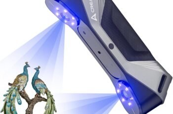Creality CR-Scan Raptor Pro 3D Scanner for 3D Printing – 60fps High-Speed – 22+7 Blue Laser Blue Laser & NIR – 0.02mm Accuracy – 24-Bit Full – Scans Objects Between 0.2-157″