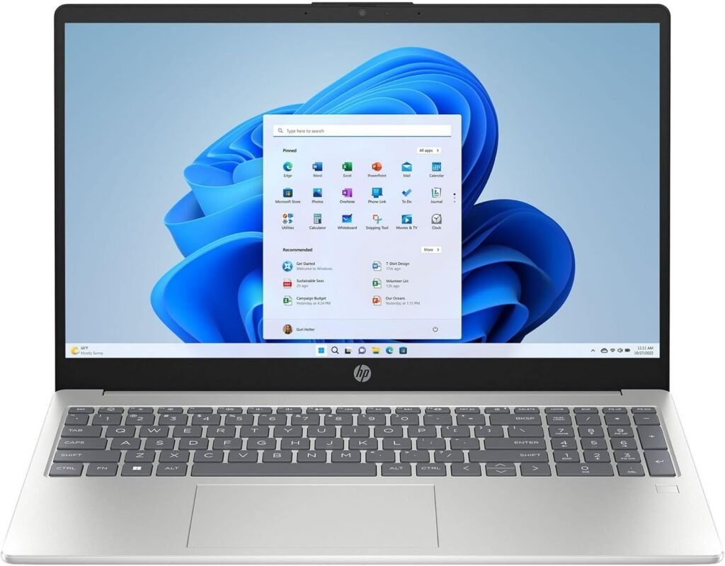 HP 15-FD000 Business Laptop 2024, 15.6 FHD IPS, Intel i3-N305 8-Core, Intel UHD Graphics, 32GB DDR4 1TB SSD, Fingerprint Reader, Wi-Fi 6, Win10 Pro, COU 32GB USB