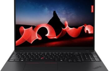 Lenovo Business Laptop – 16″ 1920×1200 Touchscreen 60Hz – 12-Core Intel Ultra 7 165U vPRO – 32GB DDR5 SDRAM – 2TB SSD – Thunderbolt 4 – Wi-Fi 6E – Fingerprint Reader – 5.0MP Camera – W10P – Black