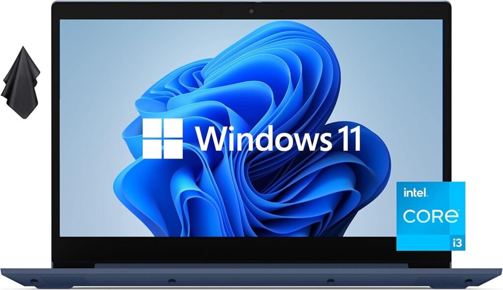 Lenovo IdeaPad 3i 15.6-inch FHD Laptop, 11th Gen Intel Core i3-1115G4, 8GB RAM, 256GB SSD, WiFi, Fingerprint Reader, Windows 11, Abyss Blue (Renewed)