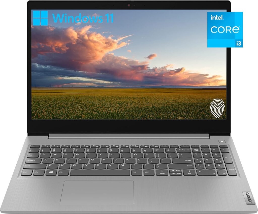 Lenovo Ideapad Laptop, 15.6 FHD Display, 11th Gen Intel Core i3-1115G4, 12GB RAM, 1TB PCIe SSD, Webcam, HDMI, Wi-Fi, Fingerprint Reader, Bluetooth, Windows Home, Platinum Grey
