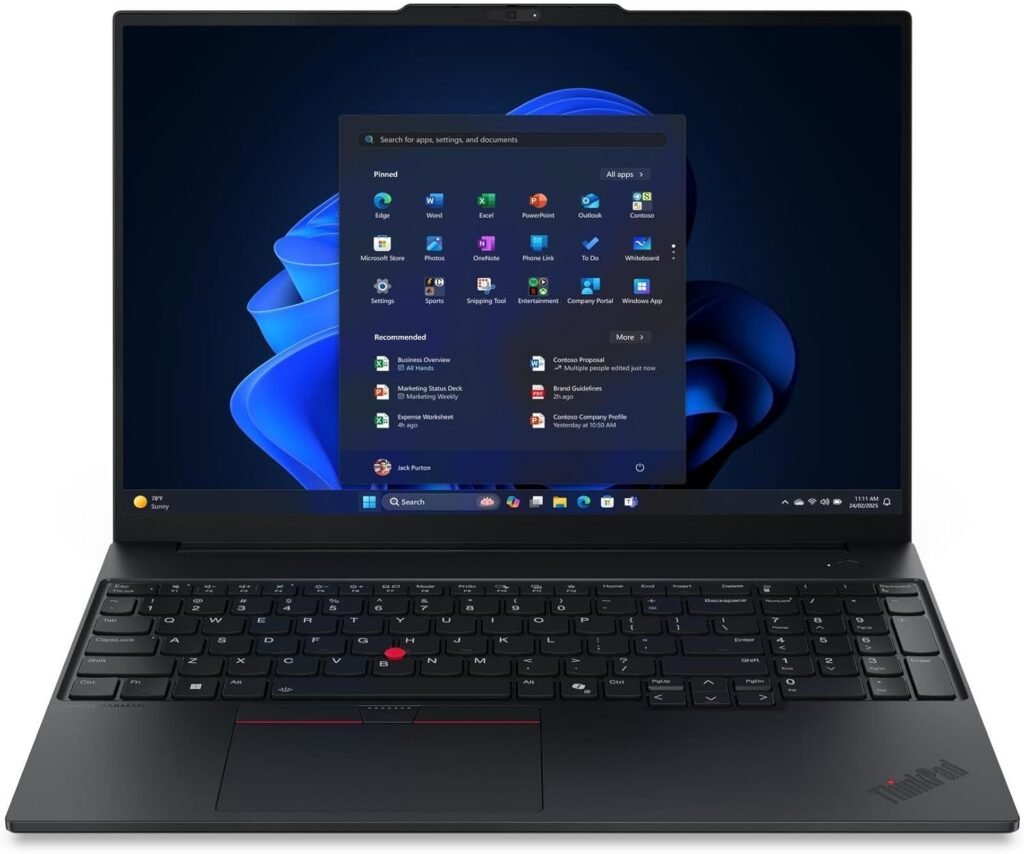 Lenovo ThinkPad Laptop * Intel 240H 10-Core * Graphics * WUXGA IPS * 16GB DDR5 * 1TB SSD * Backlit Keyboard * Thunderbolt * Fingerprint Reader * Wi-Fi 6E * 5.0MP Camera * Win11 Pro