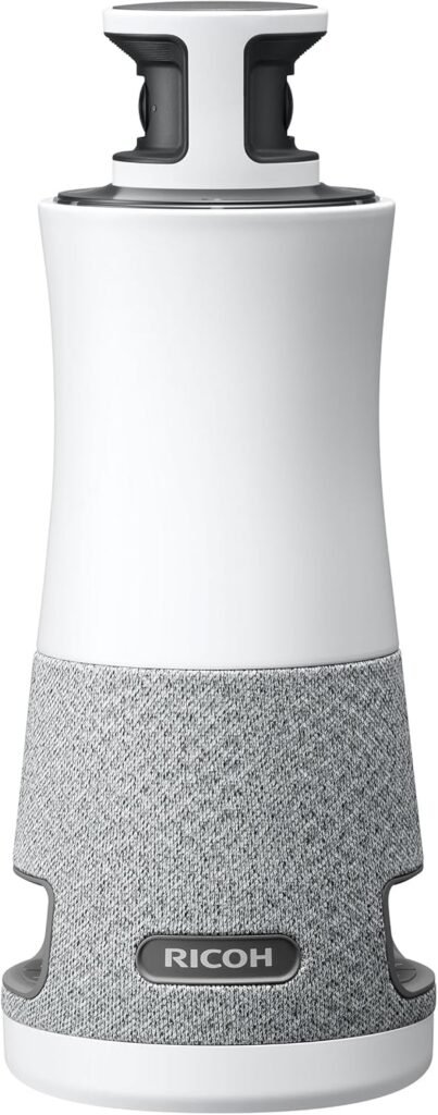 RICOH Meeting 360-360° Conference Room Camera - AI-Powered - Active Speaker Focus - USB-C Bus Powered - Zoom Certified - Works with Microsoft Teams, Google Meet, Cisco Webex