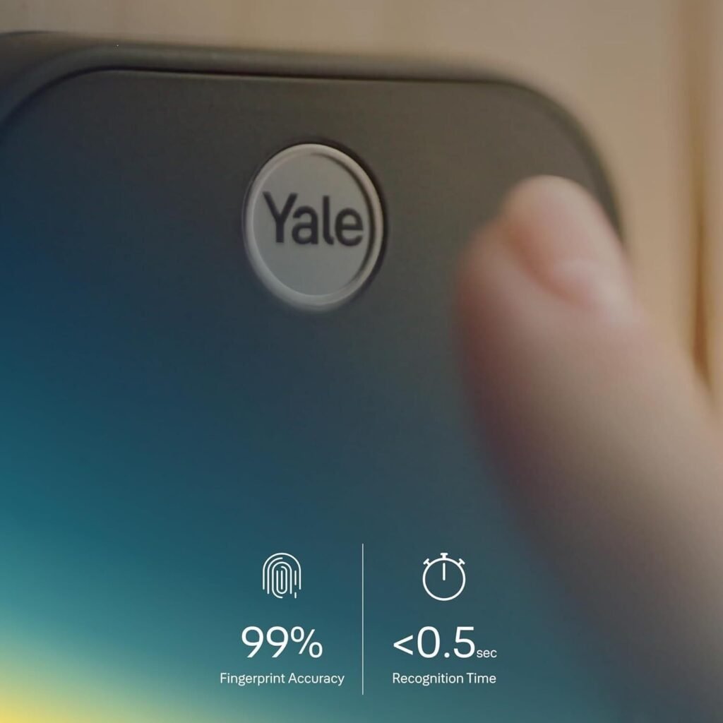 Yale Assure Lock Touch Deadbolt, Oil Rubbed Bronze Key-Free Smart Entry Door Lock with Wi-Fi Connected Touchscreen Keypad and Fingerprint Scanner for Code Entry and Remote Access, YRD430-F-WF1-0BP