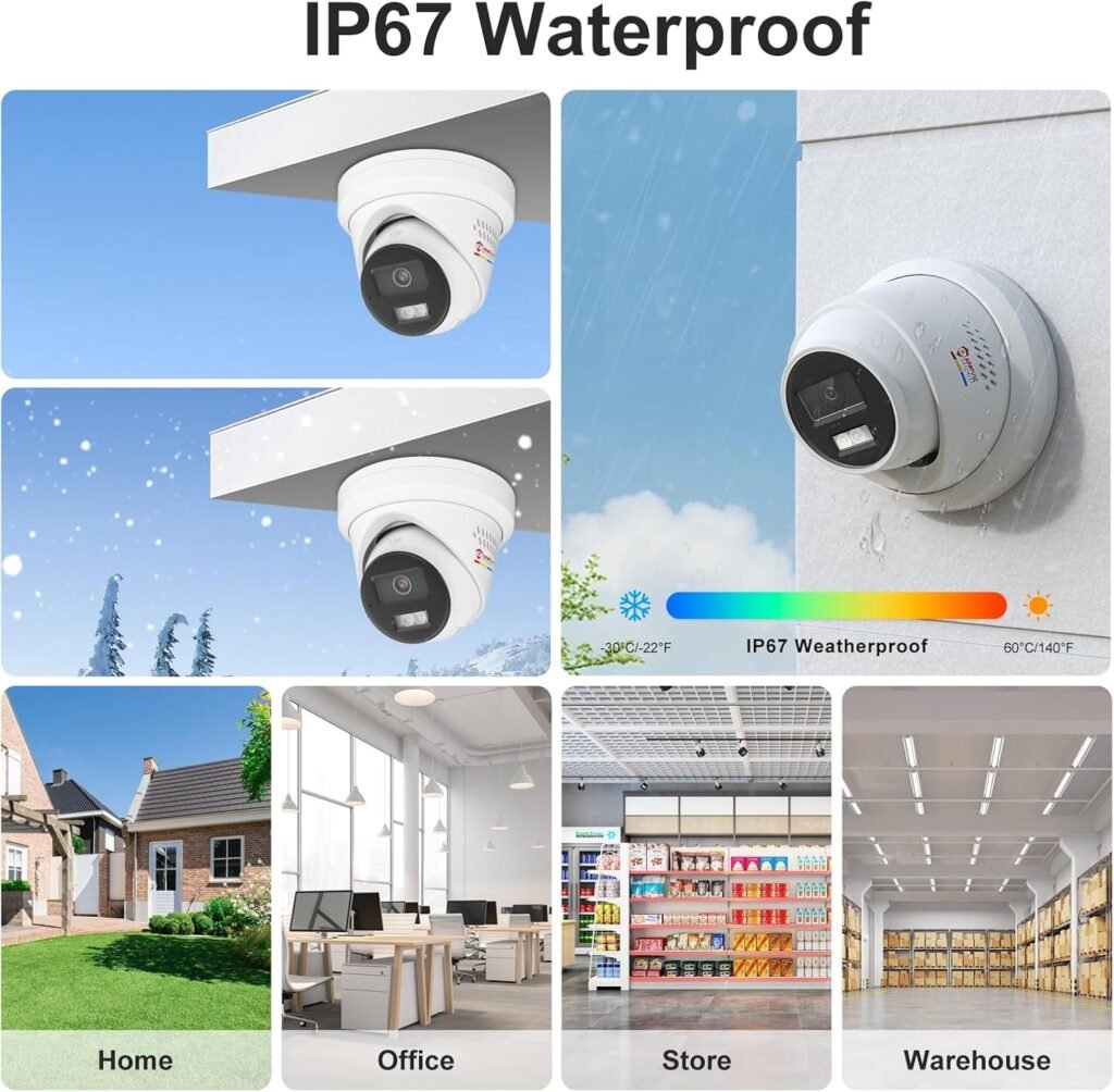 【Active Deterrent 2-Way Audio】 Anpviz 16CH PoE Security Camera System, 16X 5MP Wired IP Turret Cameras Outdoor Metal, 12MP NVR with 4TB HDD, Human/Vehicle Detection, PlugPlay for Business 【Active Deterrent 2-Way Audio】 Anpviz 16CH PoE Security Camera System, 16X 5MP Wired IP Turret Cameras Outdoor Metal, 12MP NVR with 4TB HDD, Human/Vehicle Detection, PlugPlay for Business