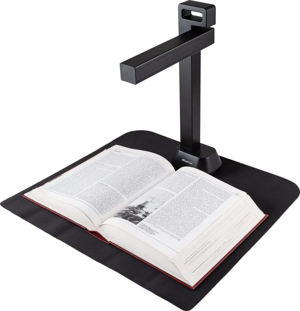https://www.amazon.com/dp/B0C75CXGMT - IRIScan Desk Pro A3 Book and Document Scanner with OCR, Languages, Black, 13MP AI-Powered Auto-Flattening and Finger Hiding, USB Powered, Compatible with Windows and Mac, Readiris PDF Included review
