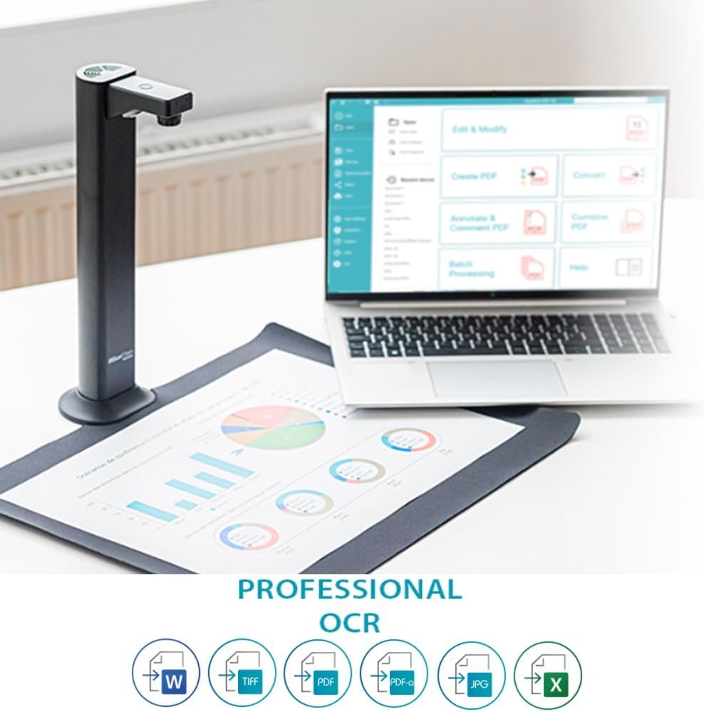 https://www.amazon.com/dp/B0DJRKRWZZ - IRIScan Desk Business 24MP 4K Book and Document Scanner Black with OCR, AI Auto-Flattening and Finger Erasing, Compatible with Windows and Mac, Readiris PDF Included review