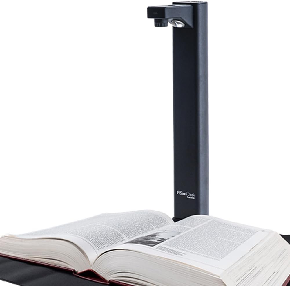 IRIScan Desk Business 24MP 4K Book and Document Scanner Black with OCR, AI Auto-Flattening and Finger Erasing, Compatible with Windows and Mac, Readiris PDF Included review