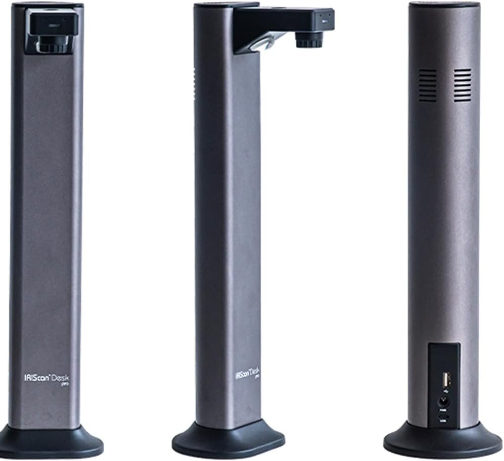 IRIScan Desk PRO Scanner Document Camera a3 Scanner: 4K UltraHD|18MP|600dpi|visualizer|Library Scanner|Portable