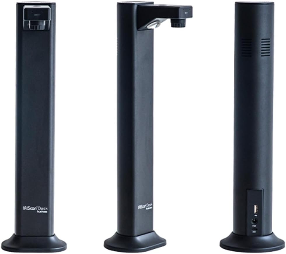 IRIScan Desk Scanner Document Camera a3 Scanner- v7Bus: 4K UltraHD | 24MP | 600dpi | visualizer | Library Scanner | Portable
